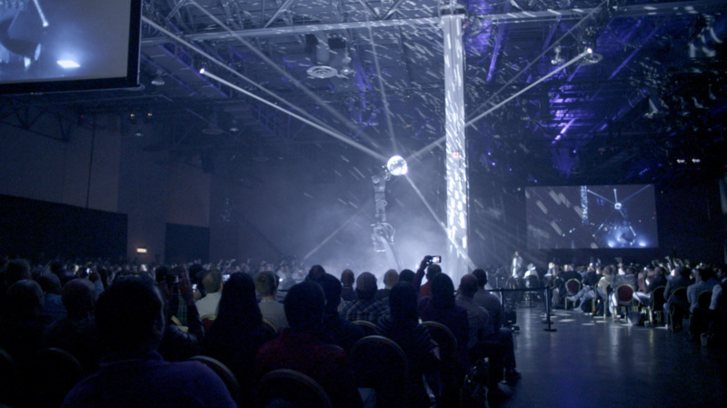 Calibration, kinematics, and synchronized motion let us play all kinds of fun tricks with stage lights, which we shared at the Autodesk University conference.